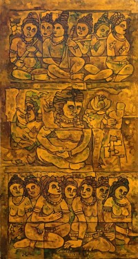 Wasi Haider, 18 x 36 inch, Acrylic on Canvas, Figurative Painting, AC-WH-040